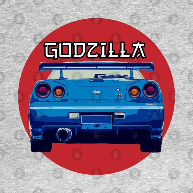 Nissan Skyline GTR R 34 - Godzilla by mudfleap